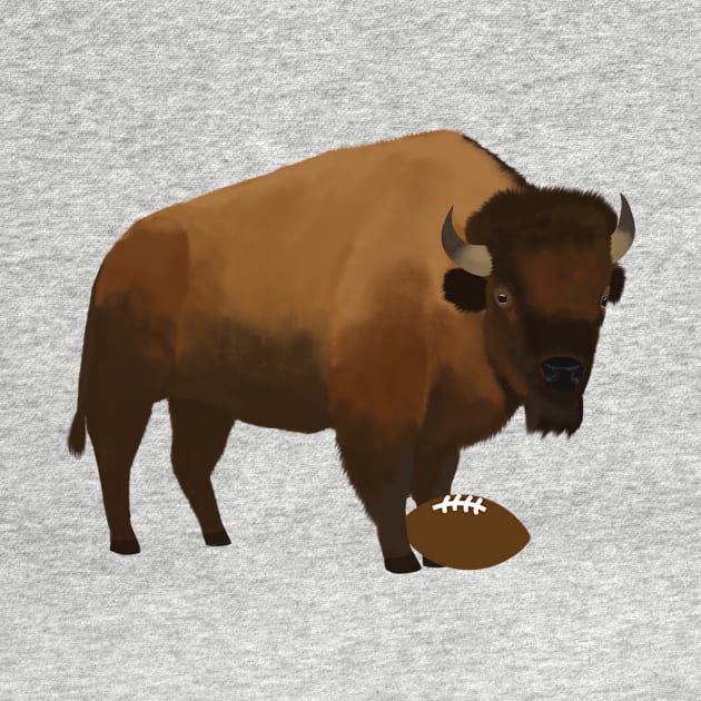 Football Bison by College Mascot Designs